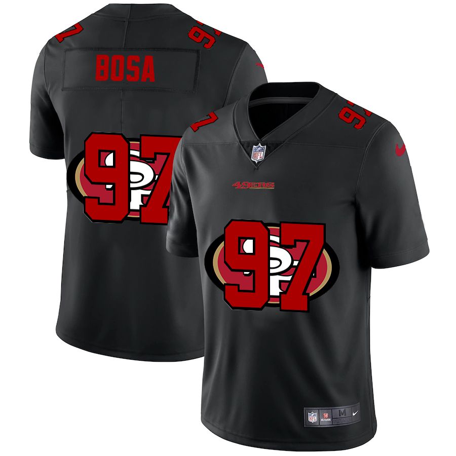 Men San Francisco 49ers #97 Bosa Black shadow Nike NFL Jersey->carolina panthers->NFL Jersey